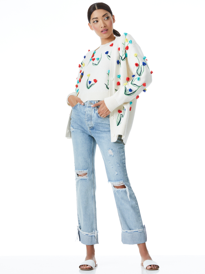 BRADFORD CROCHET GRANDPA CARDIGAN + WENDELL CROCHET CREWNECK SWEATER - 