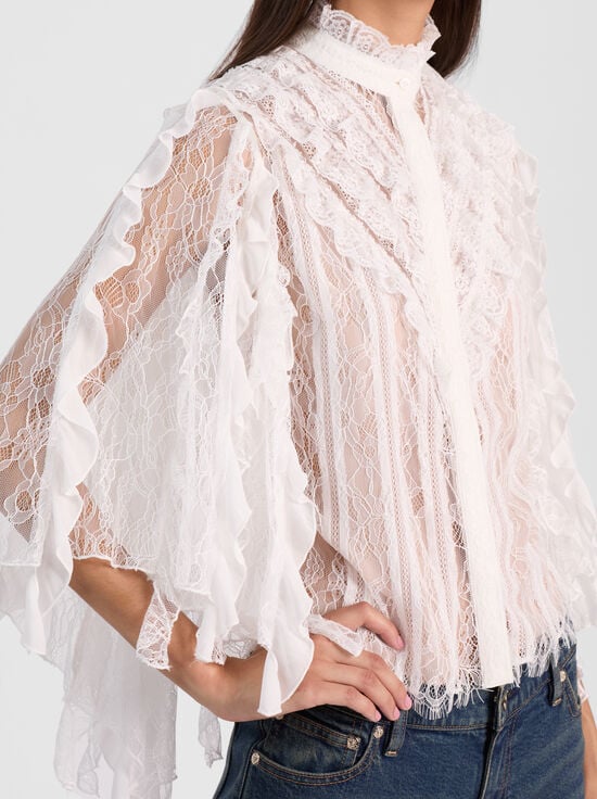 OFF WHITE-RHEBA LACE TOP