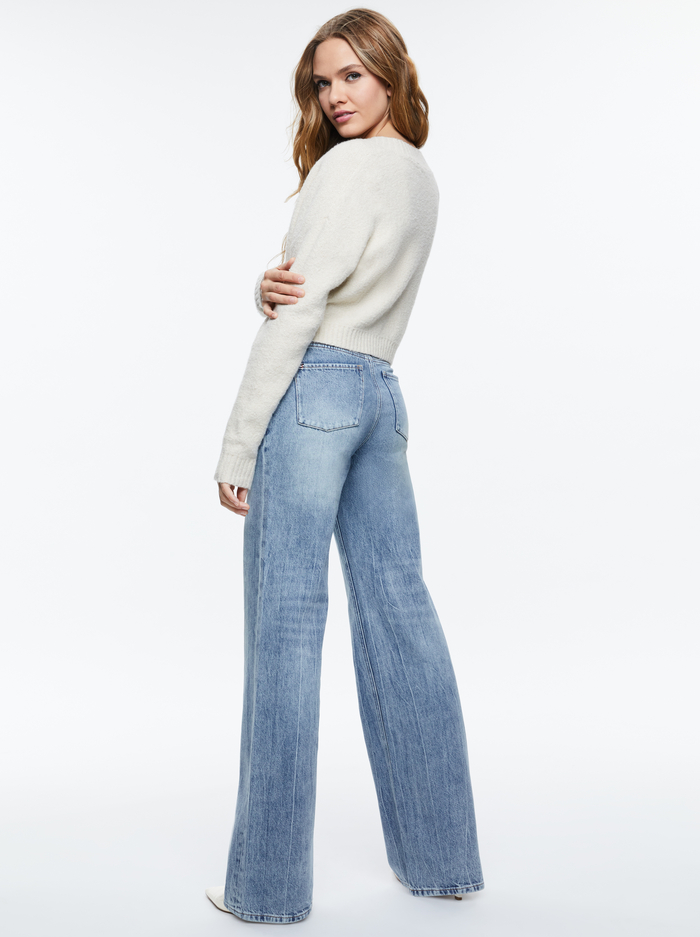 TRULY CARDIGAN - OATMEAL image 2 - Alice And Olivia