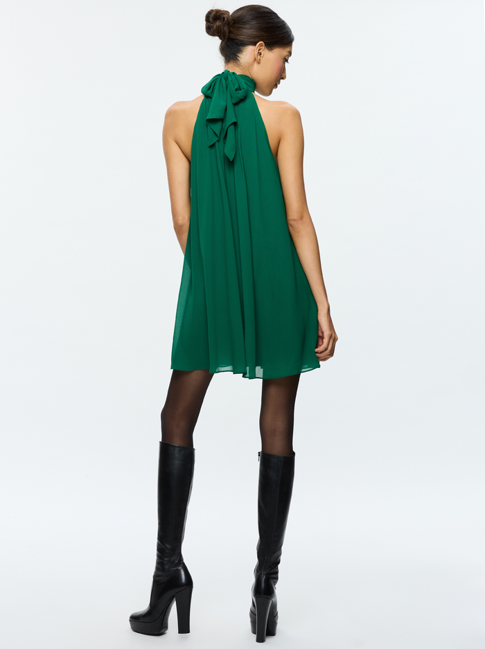 CORINE MINI DRESS - FOREST GREEN image 2 - Alice And Olivia