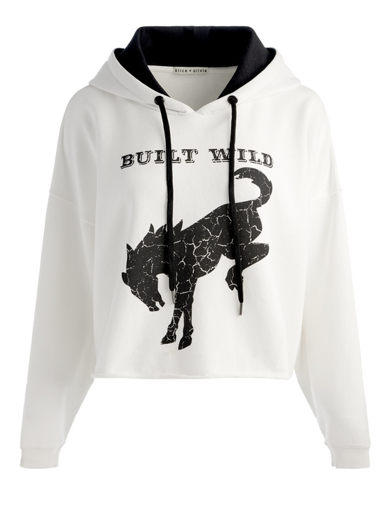 BUILT WILD-A+O X BRONCO SUNNY CROPPED HOODIE