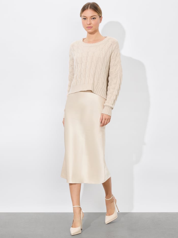MAEVE SLIP SKIRT - CHINO image 4 - Alice And Olivia