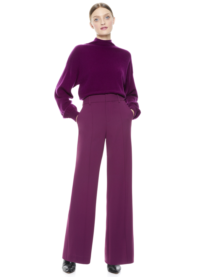 DYLAN HIGH WAISTED PANT - BOYSENBERRY image 2 - Alice And Olivia