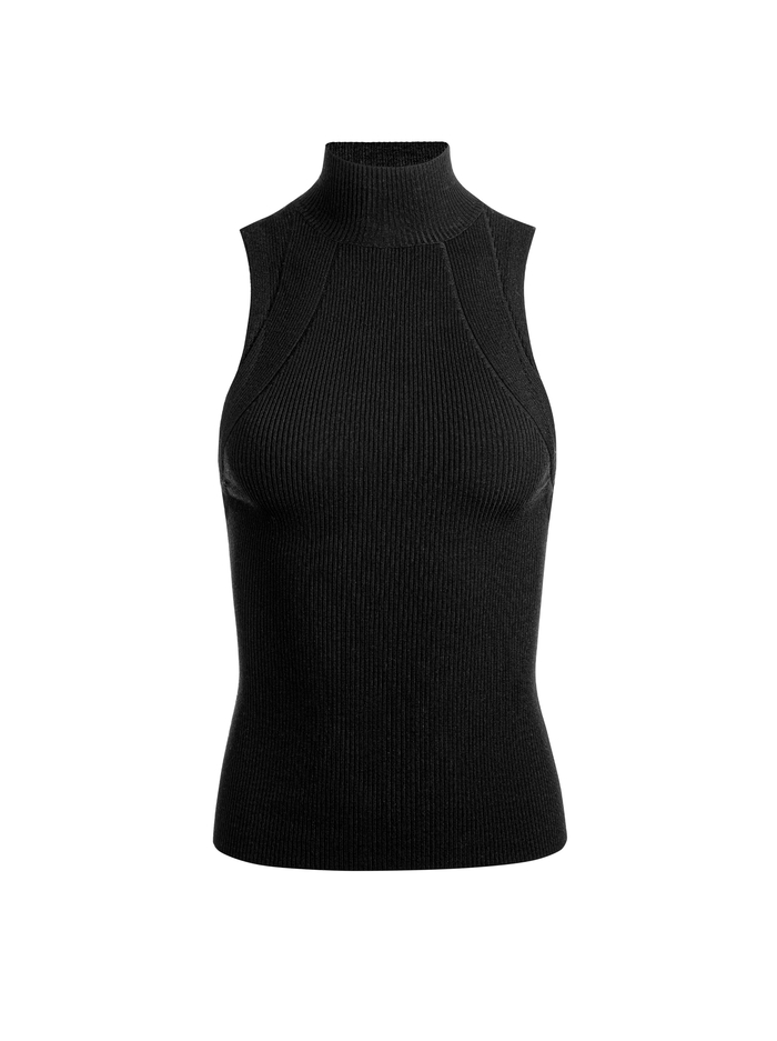 DARCEY KNIT TANK - BLACK image 5 - Alice And Olivia
