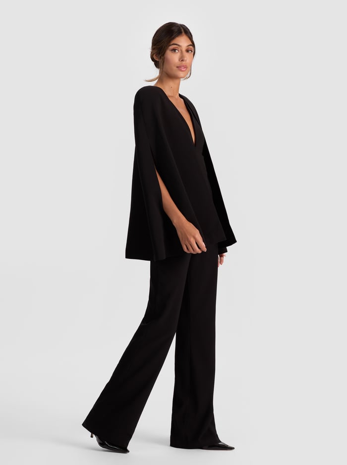 NOVA CAPE JUMPSUIT - BLACK image 3 - Alice And Olivia