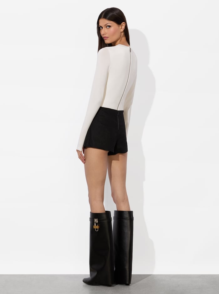 OLEA LONG SLEEVE BODYSUIT - OFF WHITE image 2 - Alice And Olivia