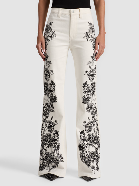 OFF WHITE/BLACK-SB EMBROIDERED JEAN