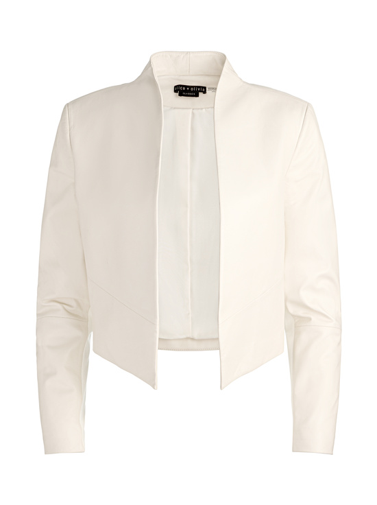 WHITE-NEW HARVEY LEATHER JACKET