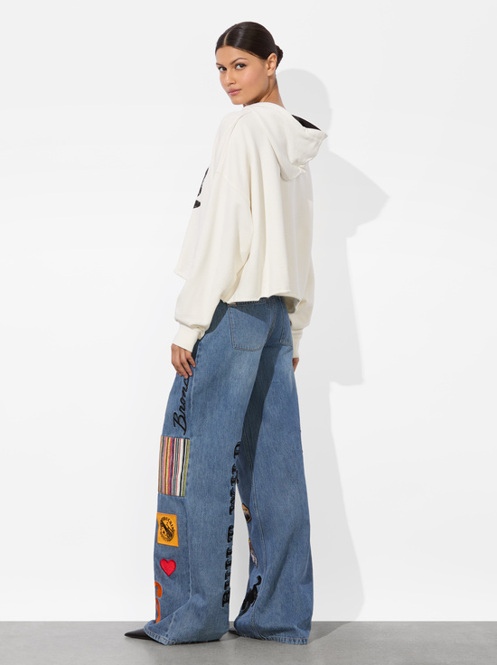 BUILT WILD-A+O X BRONCO SUNNY CROPPED HOODIE