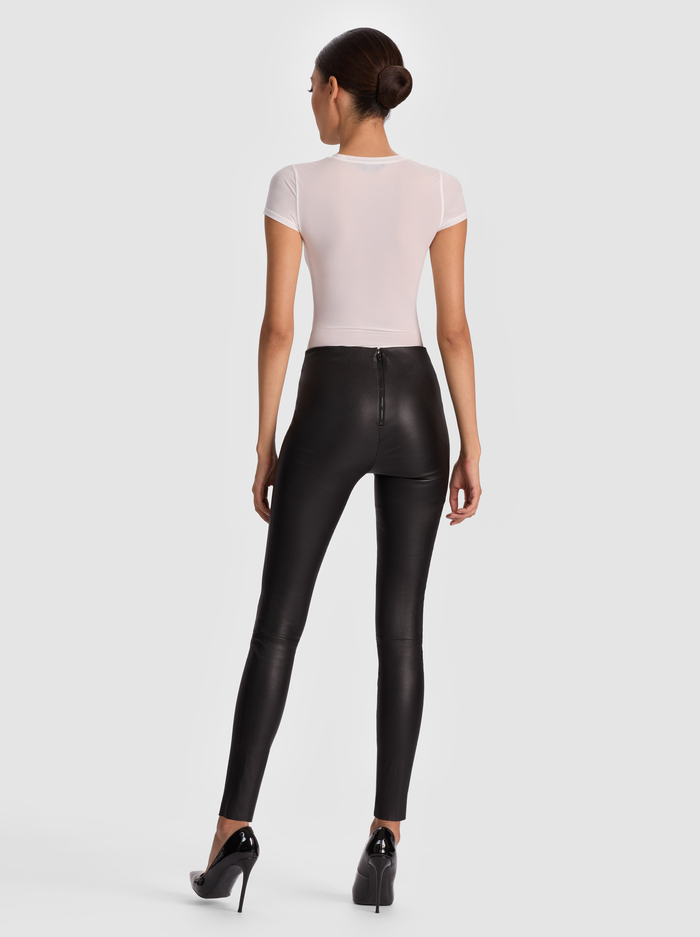 LENNOX LEATHER LEGGING - BLACK image 2 - Alice And Olivia