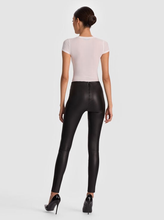BLACK-LENNOX LEATHER LEGGING