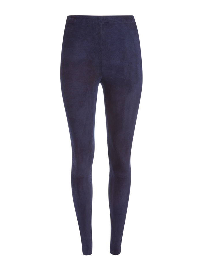 MADDOX SUEDE LEGGING - NAVY image 5 - Alice And Olivia