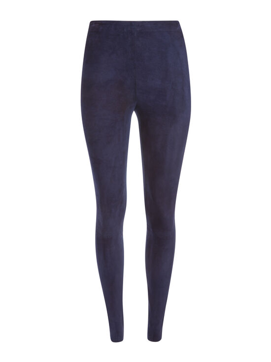 NAVY-MADDOX SUEDE LEGGING