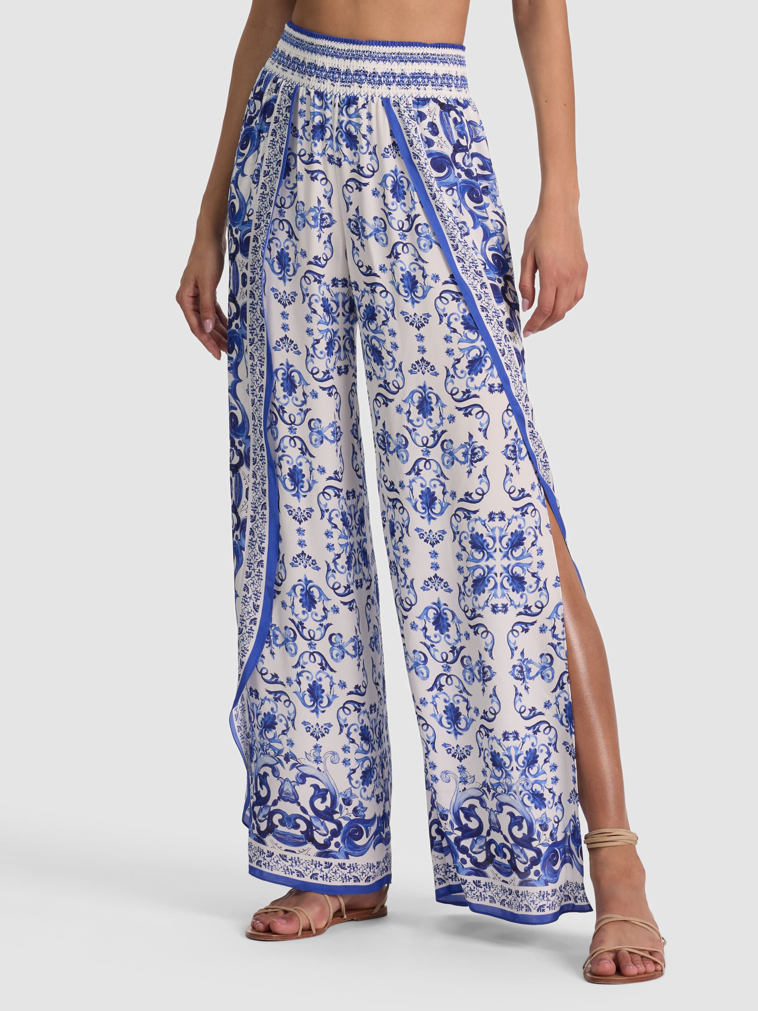 LARISSA OPEN PLEAT PANT in SOLSTICE | ALICE + OLIVIA