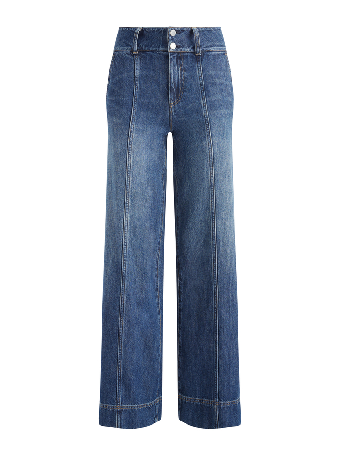 MAME WIDE LEG JEAN - DARBY VINTAGE BLUE image 5 - Alice And Olivia