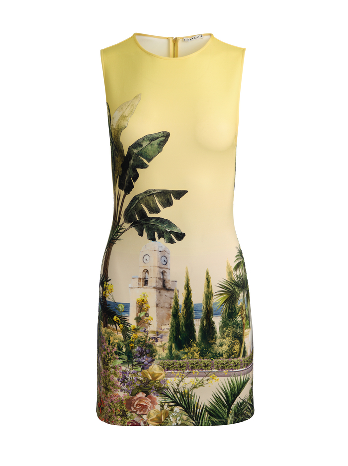 WYNELL STACEFACE FITTED MINI DRESS - PURE PARADISE image 5 - ALICE + OLIVIA