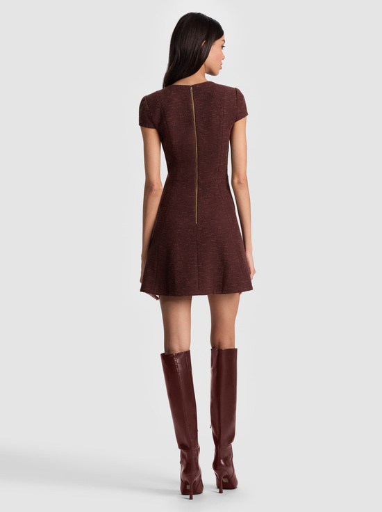 DARK CHOCOLATE-SHILOH MINI DRESS