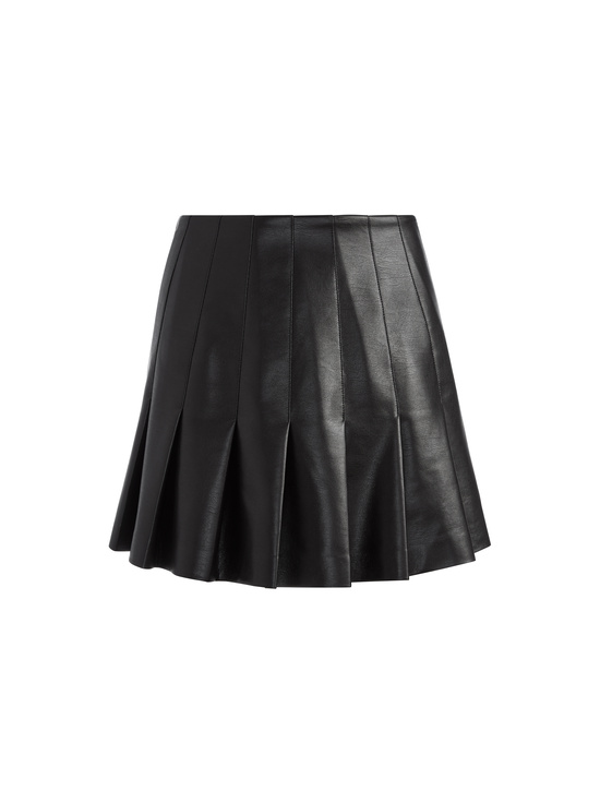 BLACK-CARTER VEGAN MINI SKIRT