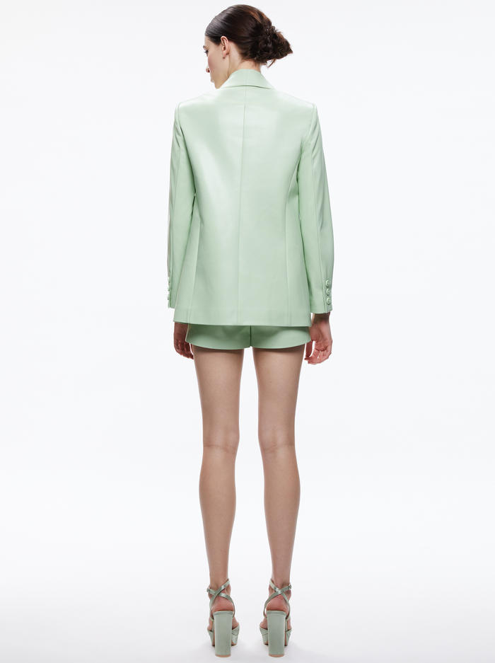 DENNY VEGAN BLAZER - PISTACHIO image 1 - Alice And Olivia