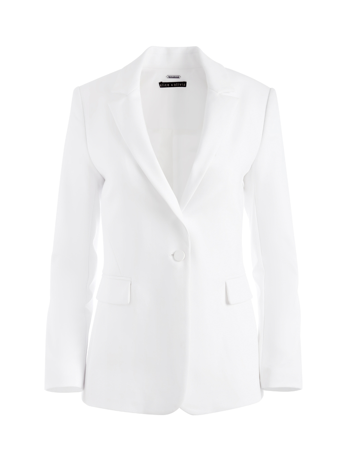 MACEY FITTED BLAZER - WHITE image 5 - Alice And Olivia