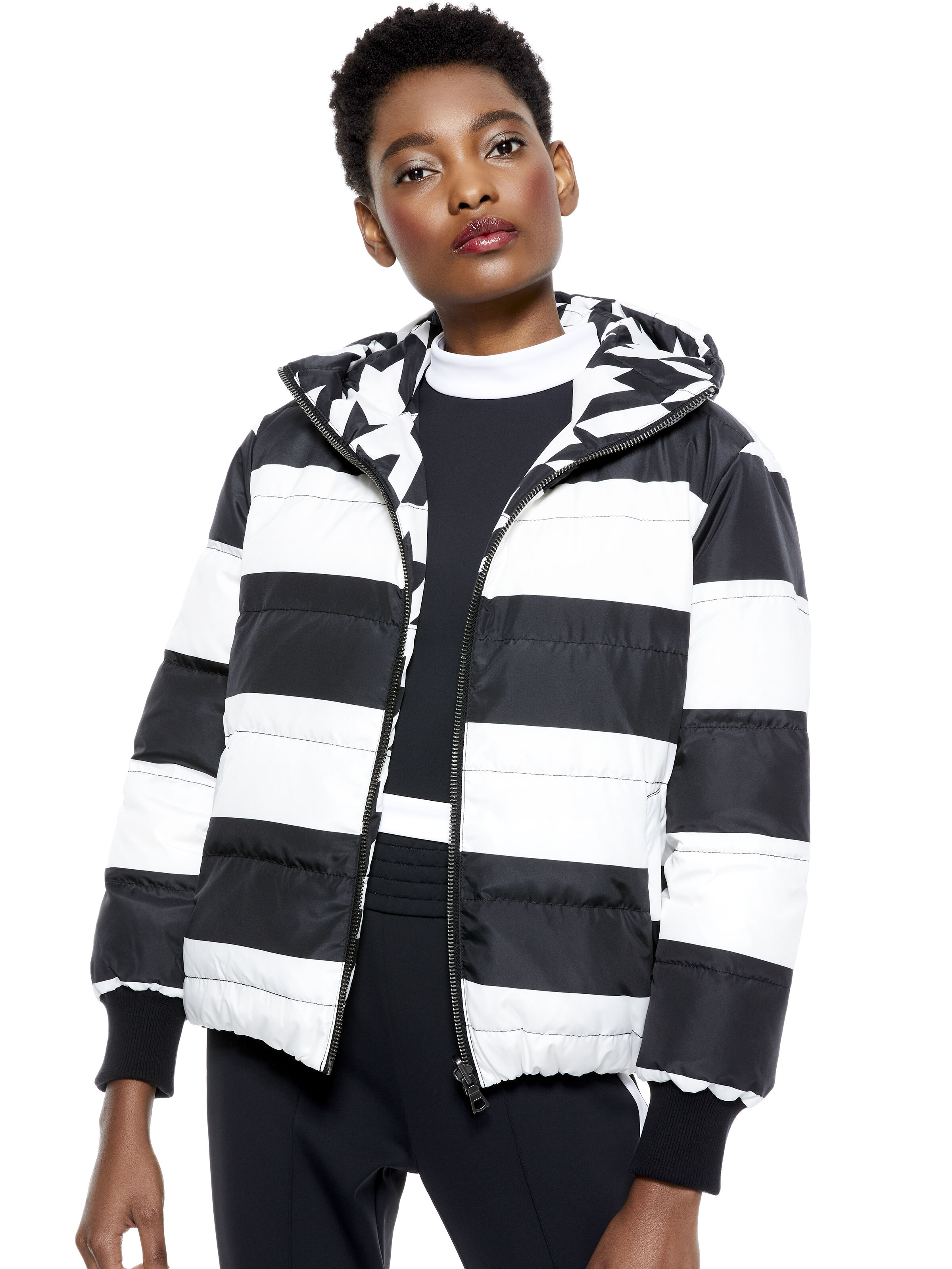 Alice and olivia puffer jacket top