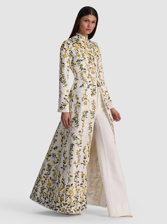 FRESH AIR BUTTER-WINN EMBELLISHED LONG JACKET