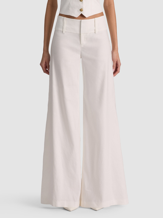 OLIVIA WIDE LEG LINEN PANT