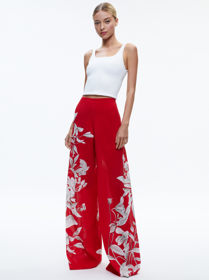 ATHENA WIDE LEG PANT - DRIFTING BY image 1 - Alice And Olivia