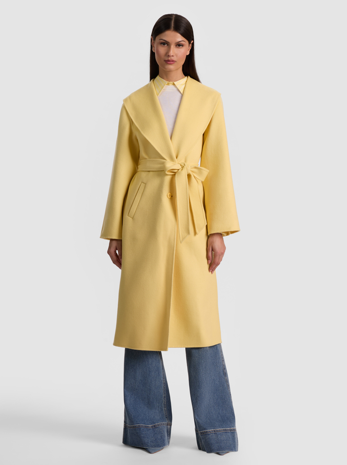 MARCELENE MIDI COAT - BUTTER image 1 - ALICE + OLIVIA