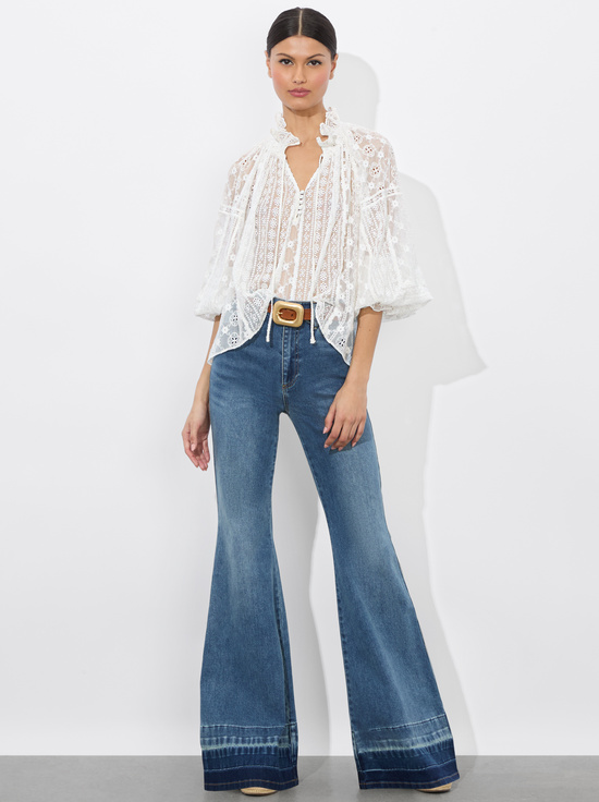 OFF WHITE-NORAH EYELET BLOUSE