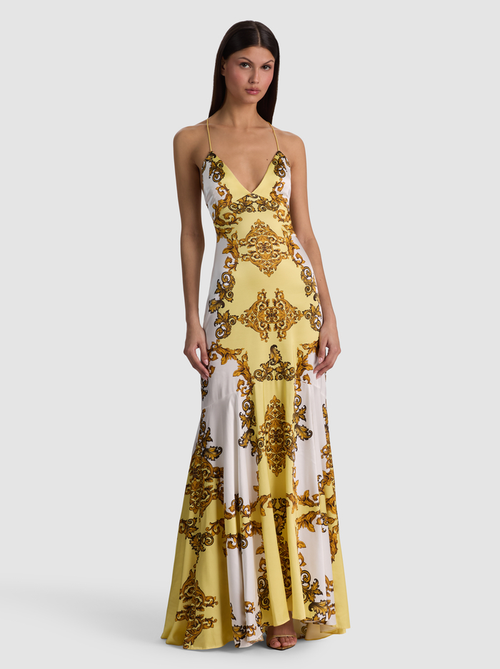 MILTA MERMAID SLIP DRESS - GOLDEN COAST - ALICE + OLIVIA
