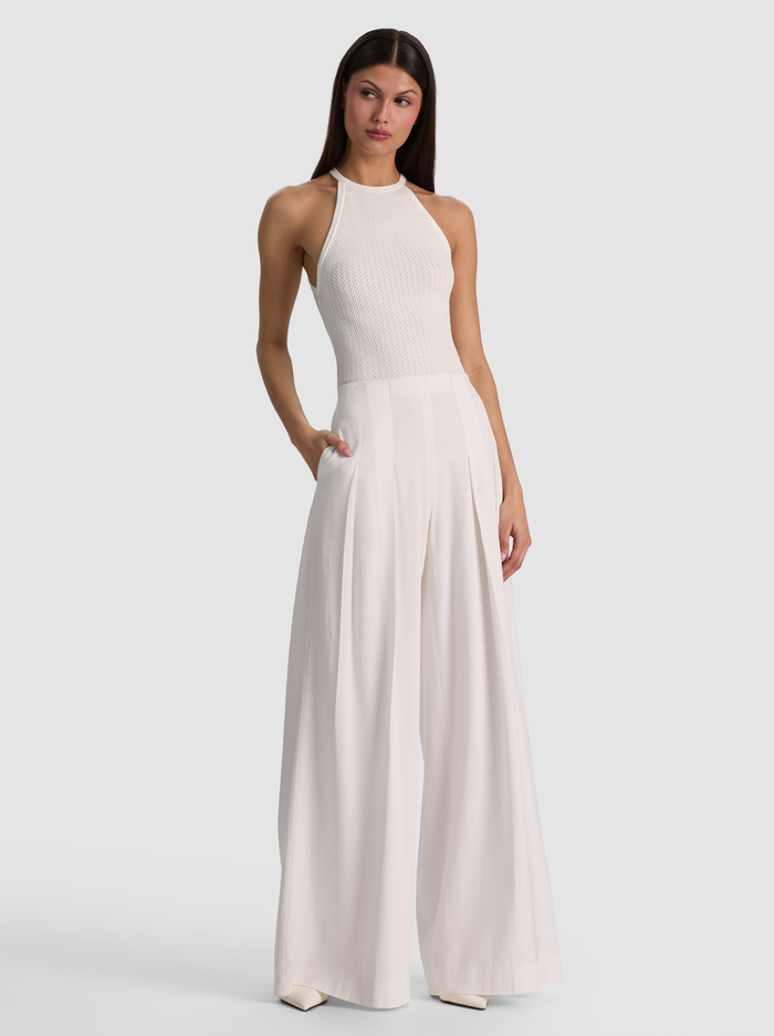 HEIDI POINTELLE TANK - SOFT WHITE image 1 - ALICE + OLIVIA