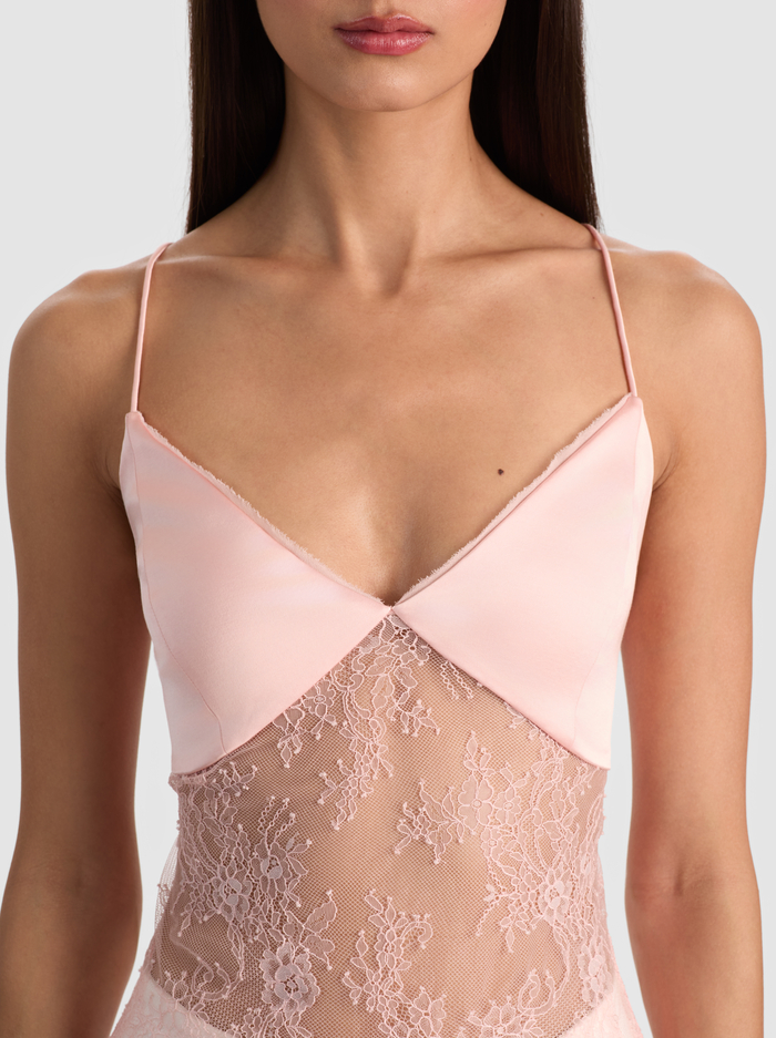 JULIETTA LACE TANK - ENGLISH ROSE image 4 - ALICE + OLIVIA