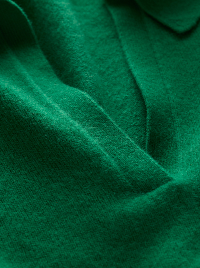 ANDI CASHMERE POLO - GREEN APPLE image 1 - ALICE + OLIVIA