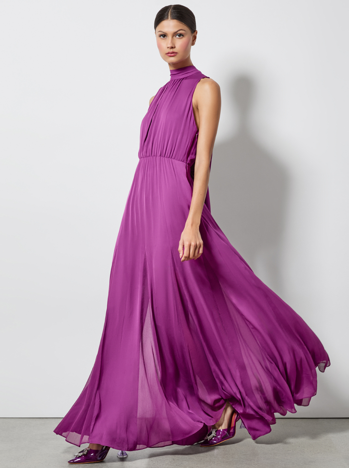 DITA MAXI DRESS - BRIGHT BOYSENBERRY - Alice And Olivia