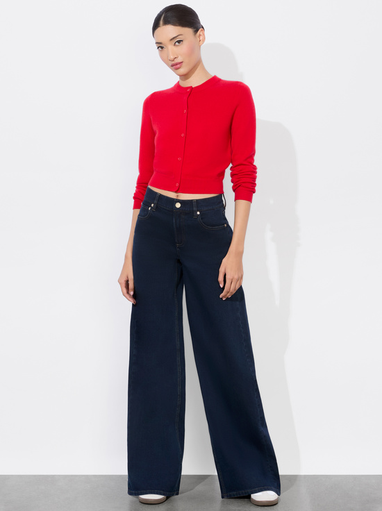BRIGHT RUBY-DOLLIE CASHMERE CARDIGAN