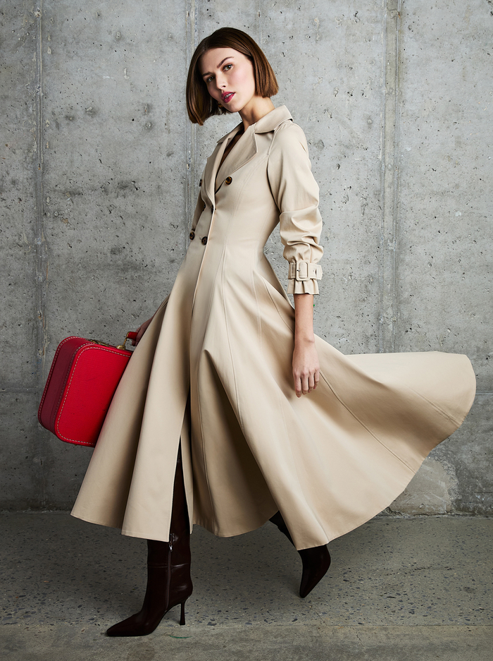 ELLIE TRENCH COAT - LATTE image 6 - ALICE + OLIVIA