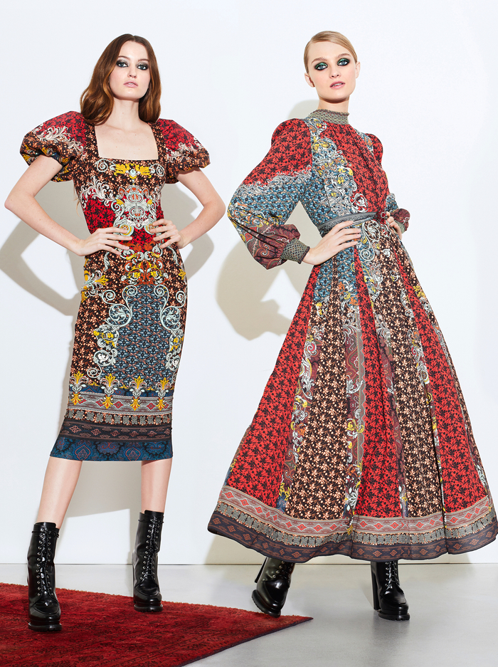 LEXIA PUFF SLEEVE MIDI DRESS - ALWAYS FOREVER MULTI image 6 - Alice And Olivia