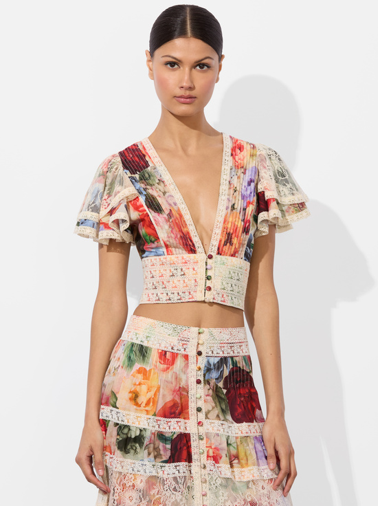 STORM FLORAL SM-KEELEY BLOUSE