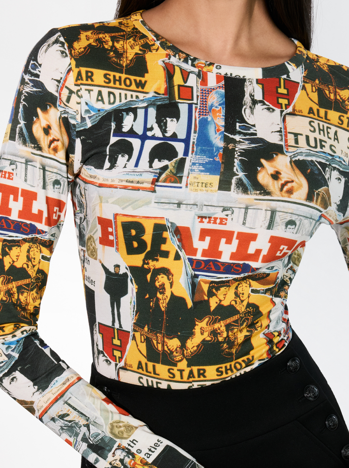 A+O X THE BEATLES DELAINA TOP - ALL STAR SHOW image 3 - Alice And Olivia