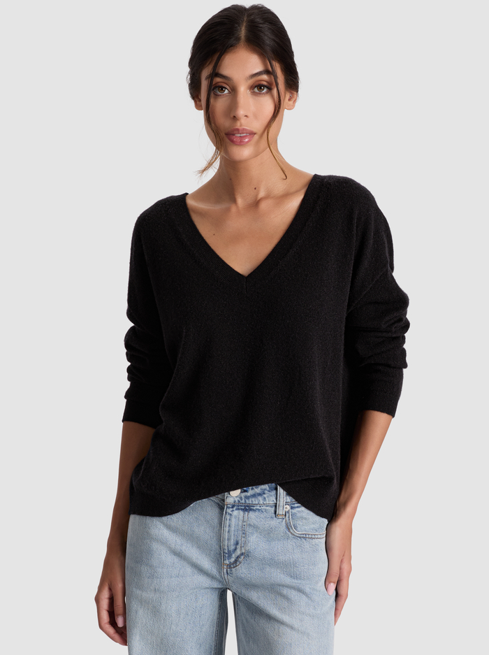 WILLIAMS PULLOVER - BLACK - Alice And Olivia