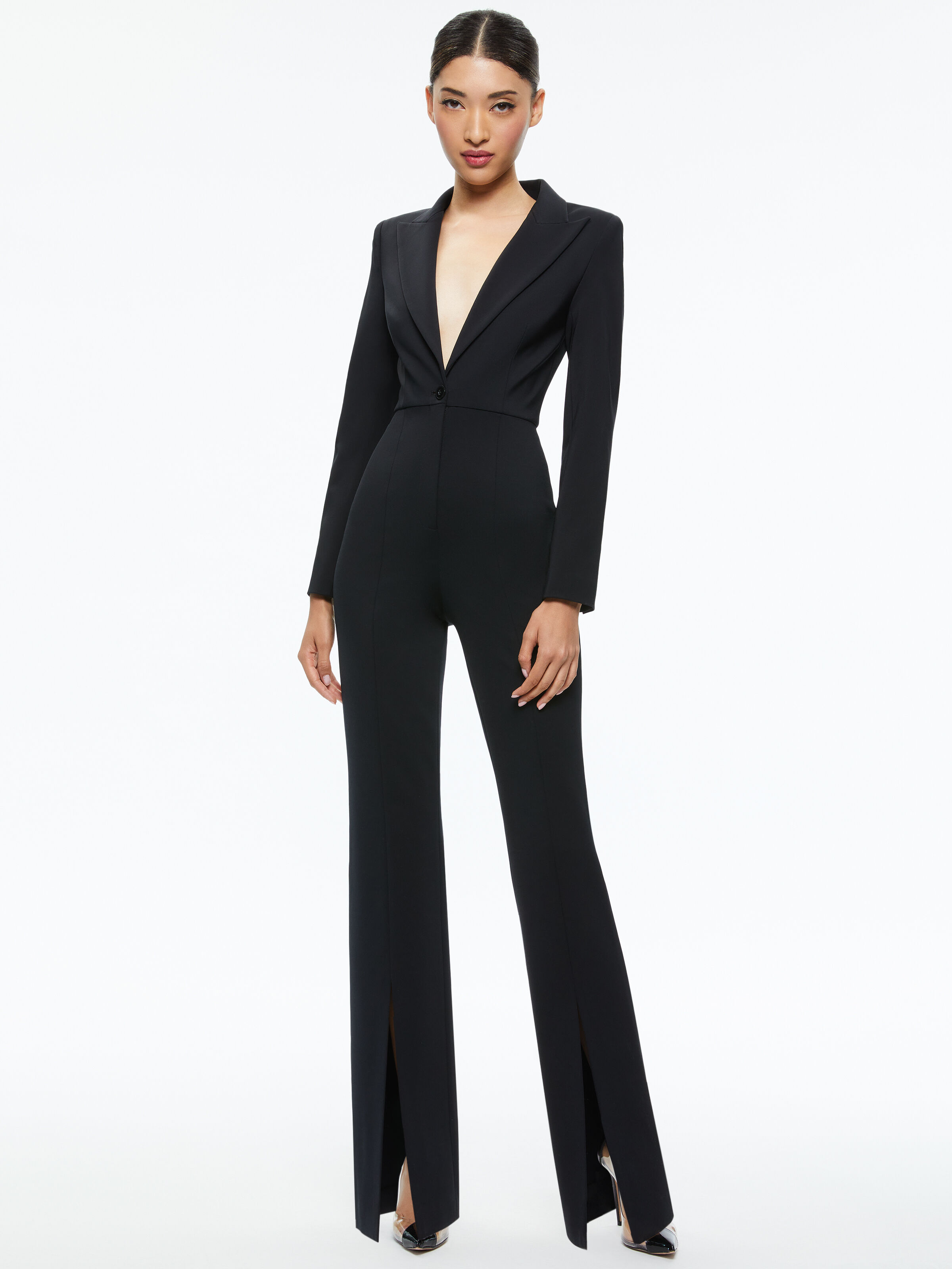 Alice and olivia black jumpsuit new arrivals