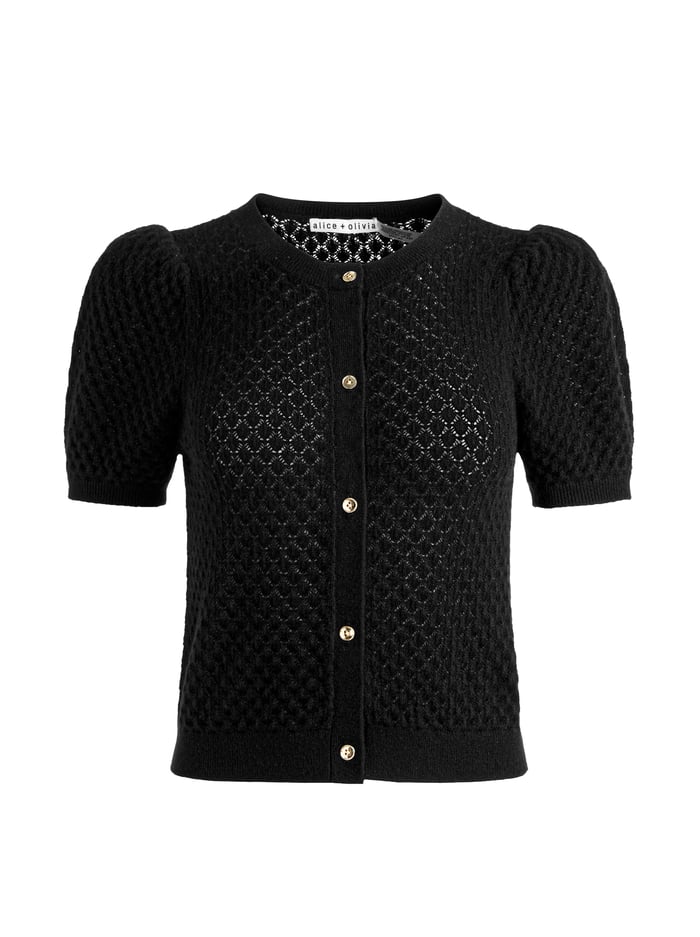 SABINE CASHMERE CARDIGAN - BLACK image 5 - Alice And Olivia