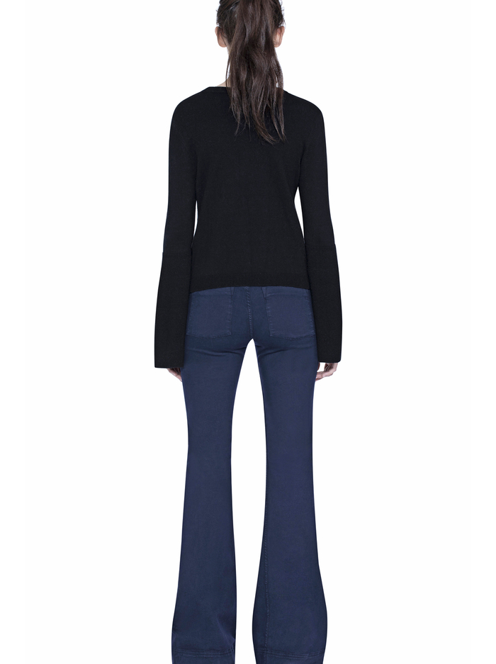 PARSON BELL SLEEVE PULLOVER - BLACK image 1 - Alice And Olivia