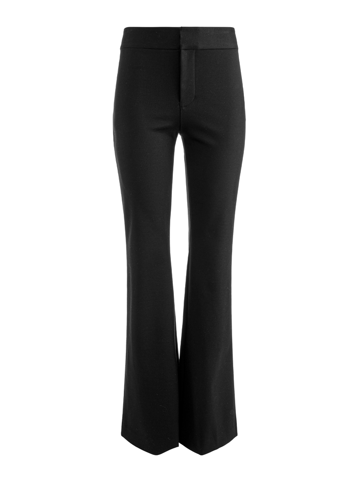LINDEN LINEN BOOTCUT TROUSER - BLACK image 5 - ALICE + OLIVIA