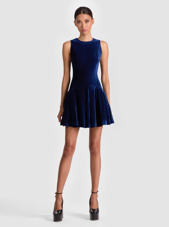 ADLEY VELVET MINI DRESS