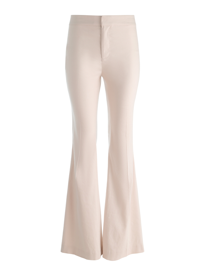 LINDEN LINEN BOOTCUT TROUSER - OATMEAL image 5 - ALICE + OLIVIA