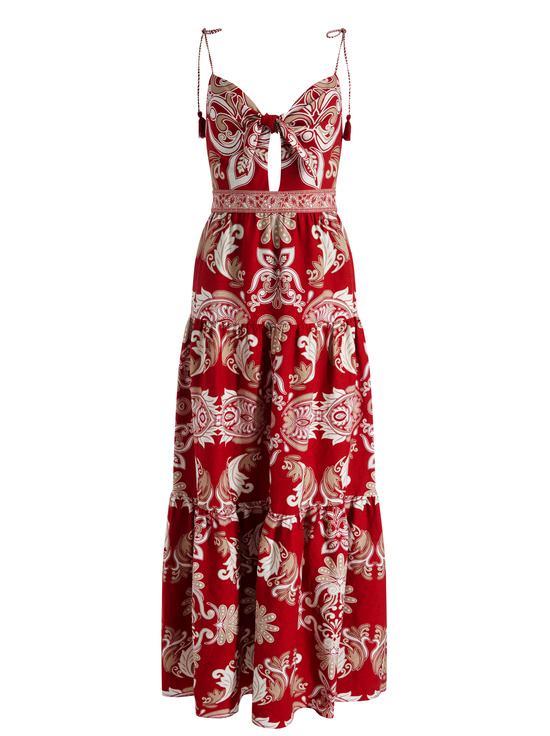 SERENADE DARK CHERRY-MINKA MAXI DRESS