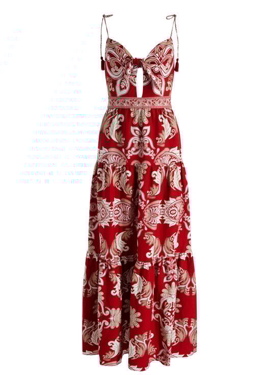 SERENADE DARK CHERRY-MINKA MAXI DRESS