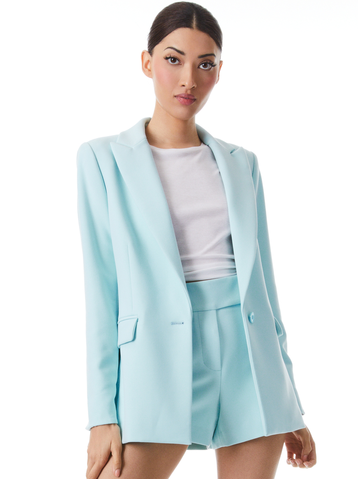 JUSTIN ROLLED CUFF BLAZER - JULEP - Alice And Olivia